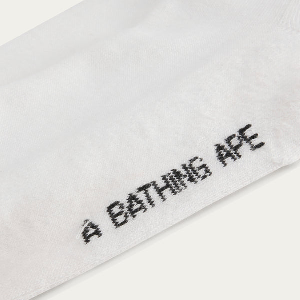 BAPE X ADIDAS SOCKS, WHITE/BLACK