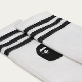 BAPE X ADIDAS SOCKS, WHITE/BLACK