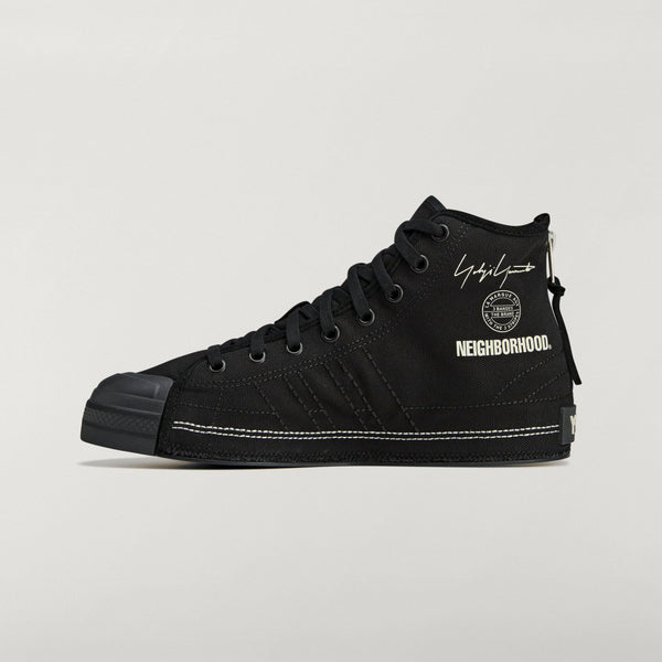 Y-3 X NEIGHBORHOOD NIZZA HI, BLACK/BLACK/OWHITE