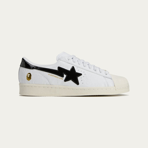 BAPE X ADIDAS SSTR V BAPE, FTWWHT/CBLACK/OWHITE