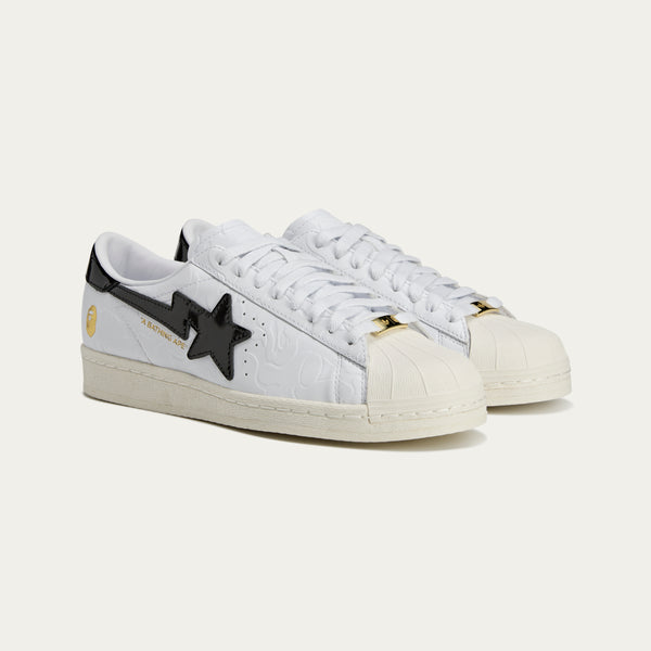 BAPE X ADIDAS SSTR V BAPE, FTWWHT/CBLACK/OWHITE
