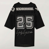 Y-3 X NEIGHBORHOOD FOOTBALL JERSEY, BLACK
