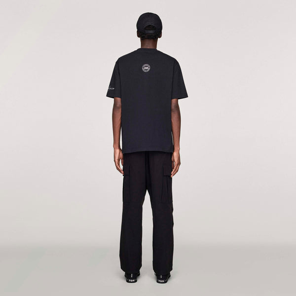Y-3 X NEIGHBORHOOD LOGO T-SHIRT, BLACK
