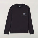 Y-3 X NEIGHBORHOOD LOGO LONG SLEEVE T-SHIRT, BLACK