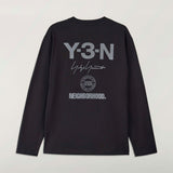 Y-3 X NEIGHBORHOOD LOGO LONG SLEEVE T-SHIRT, BLACK