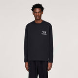Y-3 X NEIGHBORHOOD LOGO LONG SLEEVE T-SHIRT, BLACK