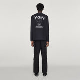 Y-3 X NEIGHBORHOOD LOGO LONG SLEEVE T-SHIRT, BLACK