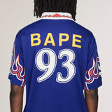 SSL FLAME JERSEY BAPE, JAPBLU