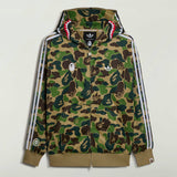 SHARK TRACK HOODIE BAPE JACKET, CREGRN