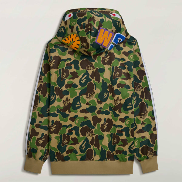 SHARK TRACK HOODIE BAPE JACKET, CREGRN
