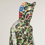 SHARK TRACK HOODIE BAPE JACKET, CREGRN