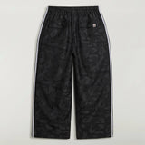 JACQUARD PANTS BAPE, BLACK