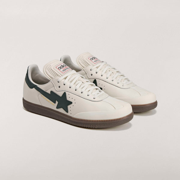 ADIDAS X BAPE SAMBA, OWHITE/SHAGRN/GUM4