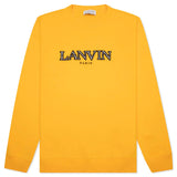 LANVIN CLASSIC CURB SWEAT SHIRT, SUNFLOWER