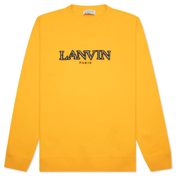 LANVIN CLASSIC CURB SWEAT SHIRT, SUNFLOWER