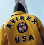 AVIREX ICON JACKET, MUSTARD