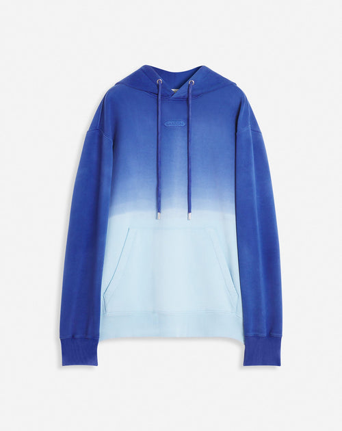 LANVIN OVERSIZED HOODIE WITH A GRADIENT EFFECT, AZUR