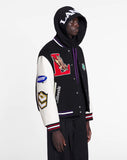 LANVIN X FUTURE VARSITY JACKET, BLACK