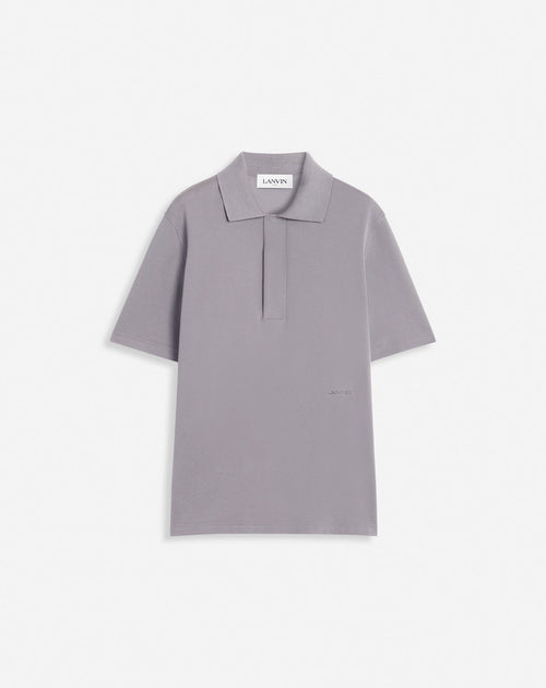 LANVIN CLASSIC POLO SHIRT, CONCRETE