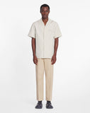 LANVIN STRIPED BOWLING SHIRT, MASTIC