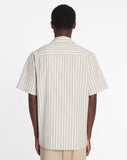 LANVIN STRIPED BOWLING SHIRT, MASTIC