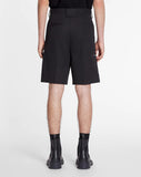 LANVIN CASUAL CHINO SHORTS, BLACK