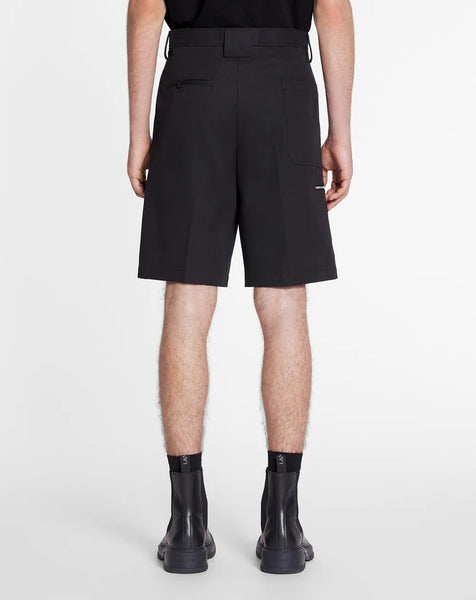 LANVIN CASUAL CHINO SHORTS, BLACK