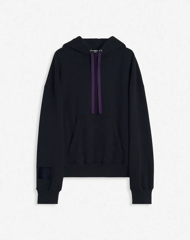 LANVIN X FUTURE UNISEX OVERSIZED CURB LACES HOODIE, BLACK – OZNICO