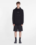 LANVIN UNISEX LOOSE-FITTING HOODIE WITH LANVIN LOGO, BLACK