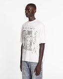 LANVIN X FUTURE UNISEX LOOSE-FIT PRINTED T-SHIRT, WHITE MUSTANG