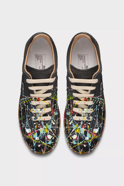 Maison Margiela Replica Paint Splatter Sneaker, Black