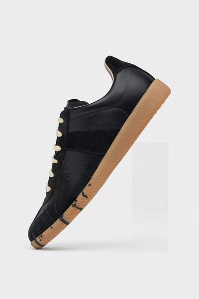 Maison Margiela Replica Paint Splatter Sneaker, Black