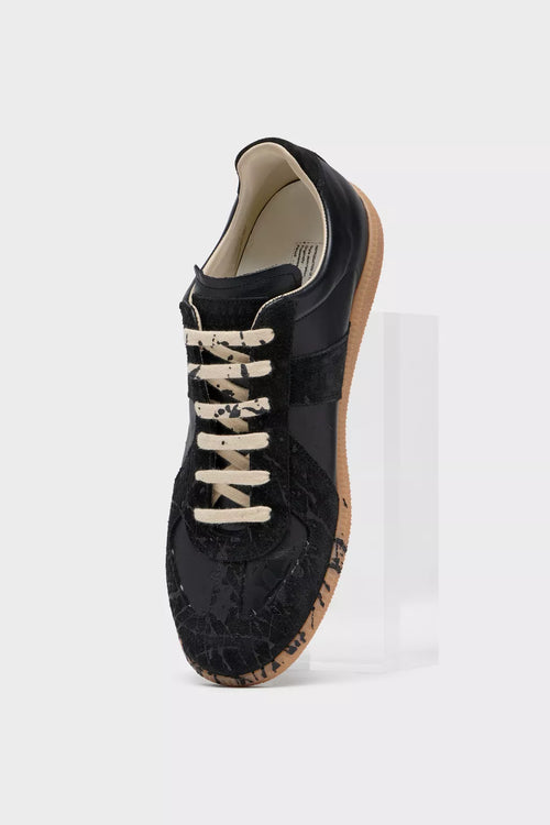 Maison Margiela Replica Paint Splatter Sneaker, Black