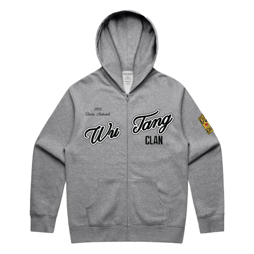 Shaolin Sluggers Zip Hoodie, GREY