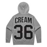 Shaolin Sluggers Zip Hoodie, GREY