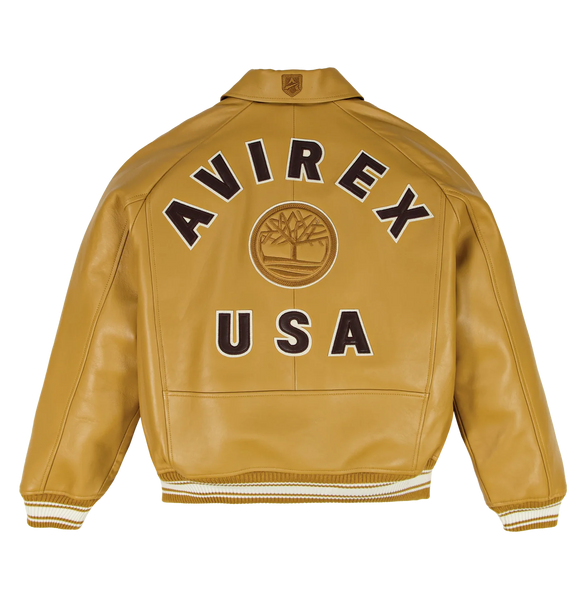 TIMBERLAND X AVIREX ICON JACKET, DARK WHEAT