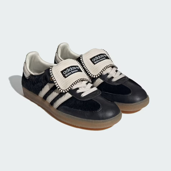 WALES BONNER PONY TONAL SAMBA CBLACK/CWHIT, BLACK/WHITE