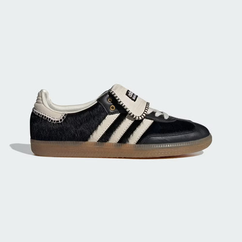 WALES BONNER PONY TONAL SAMBA CBLACK/CWHIT, BLACK/WHITE