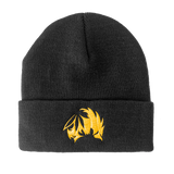 TICAL MBLEM KNIT CUFFED BEANIE, BLACK