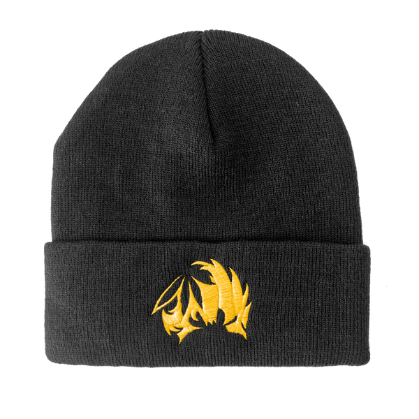 TICAL MBLEM KNIT CUFFED BEANIE, BLACK