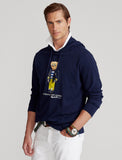 Polo Ralph Lauren Marina Polo Bear Jersey Hooded T-Shirt, Navy