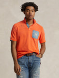 Polo Ralph Lauren Denim Pocket Dry All Short Sleeve Classic Fit Polo, Orange