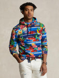 Polo Ralph Lauren Printed Fleece Hoodie, Le Grand Bleu