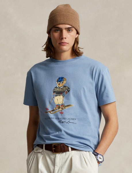 Polo Ralph Lauren Classic Fit Polo Bear Jersey T-Shirt, Blue