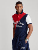 Polo Ralph Lauren Custom Slim Fit Mesh Polo Shirt, Navy