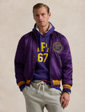 Polo Ralph Lauren Satin Varsity-Inspired Jacket , Purple