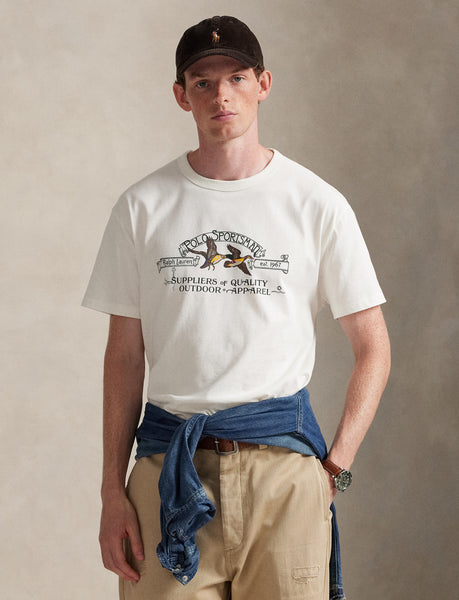 Polo Ralph Lauren Classic Fit Polo Sportsman T-Shirt, White