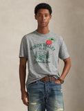 Polo Ralph Lauren Classic Fit Jersey Graphic T-Shirt, Heather Grey
