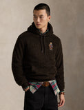 Polo Bear Pile Fleece Hoodie, Brown