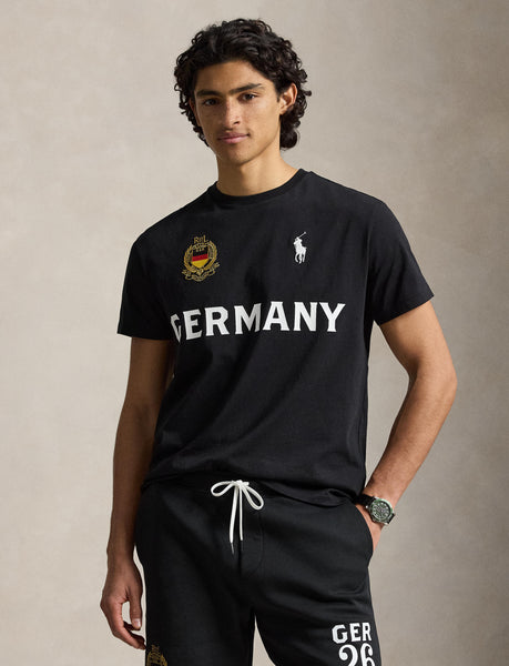 Polo Ralph Lauren Classic Fit Germany T-Shirt, Black
